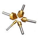 5pcs Metric Single Flute Countersink Drill Chamfering Cutter Bit