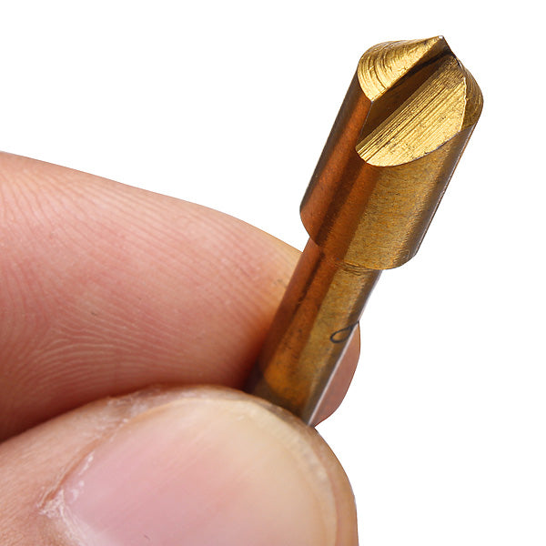 5pcs Metric Single Flute Countersink Drill Chamfering Cutter Bit