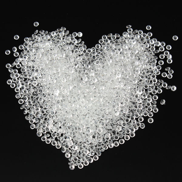 2000Pcs Clear Table Scatter Acrylic Gem Crystals Diamonds Wedding Decorations DIY Jewelry