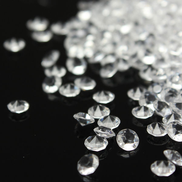 2000Pcs Clear Table Scatter Acrylic Gem Crystals Diamonds Wedding Decorations DIY Jewelry