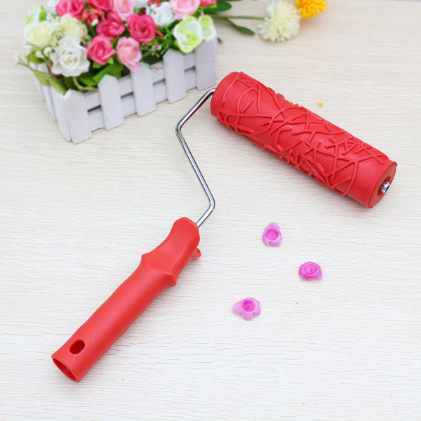 Diatom Ooze Tools Wall Painting Tool 7inch Rubber Embossed Roller