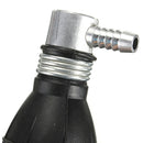 Rubber Fuel Primer Pump Petrol Diesel Black 90 Degree Angle