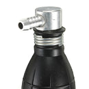 Rubber Fuel Primer Pump Petrol Diesel Black 90 Degree Angle