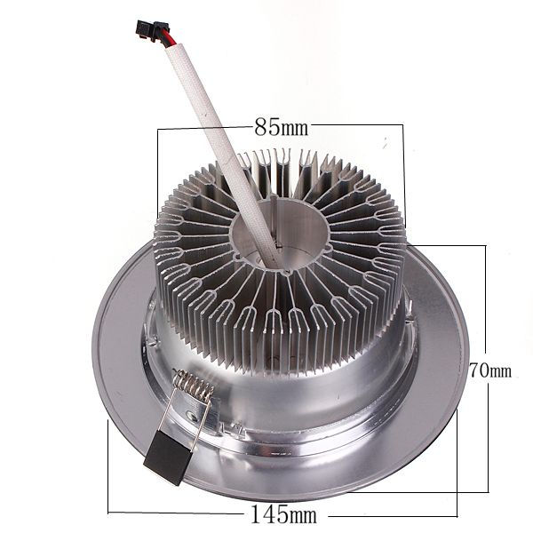 12W LED Down Light Ceiling Recessed Lamp 85-265V + Driver