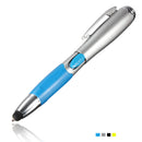 3 in 1 Capacitive Tough Screenn Pen with LED Flashlight Ballpoint Pen