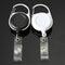 Retractable Chromed Metal Housing Badge Reel Belt Clip