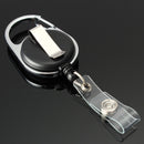 Retractable Chromed Metal Housing Badge Reel Belt Clip