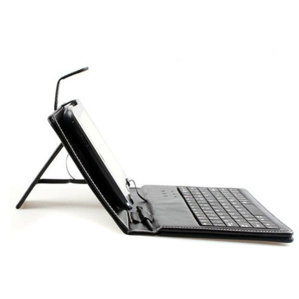 USB Keyboard Bracket Leather Case Bag With Stand For 10 Inch Tablet