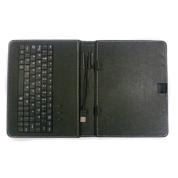 USB Keyboard Bracket Leather Case Bag With Stand For 10 Inch Tablet