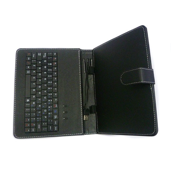 USB Keyboard Bracket Leather Case Bag With Stand For 10 Inch Tablet