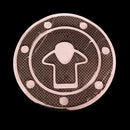 Carbon Fiber Fuel Tank Motorcycle Gas Cap Cover Pad For Honda Suzuki