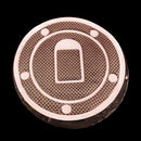Carbon Fiber Fuel Tank Motorcycle Gas Cap Cover Pad For Honda Suzuki