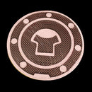 Carbon Fiber Fuel Tank Motorcycle Gas Cap Cover Pad For Honda Suzuki
