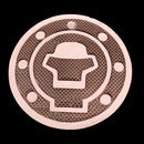 Carbon Fiber Fuel Tank Motorcycle Gas Cap Cover Pad For Honda Suzuki