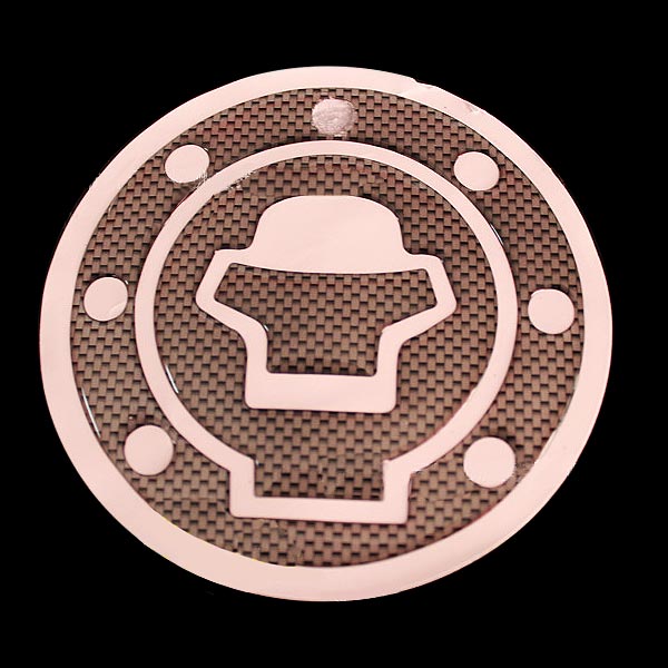 Carbon Fiber Fuel Tank Motorcycle Gas Cap Cover Pad For Honda Suzuki