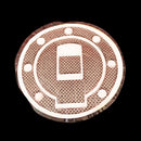Carbon Fiber Fuel Tank Motorcycle Gas Cap Cover Pad For Honda Suzuki