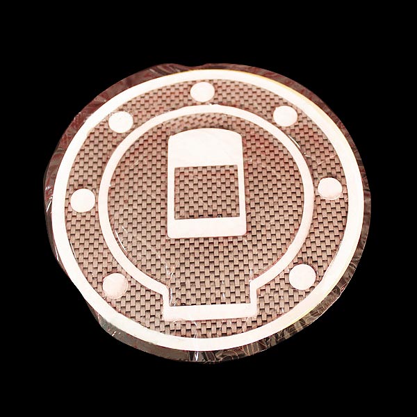 Carbon Fiber Fuel Tank Motorcycle Gas Cap Cover Pad For Honda Suzuki