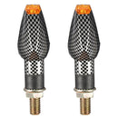 Carbon Motorcycle Turn Signal 14 LED Indicator Lights For Honda