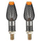 Carbon Motorcycle Turn Signal 14 LED Indicator Lights For Honda