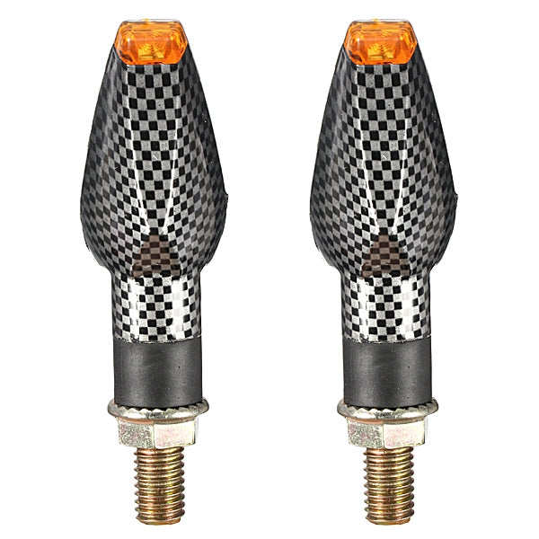 Carbon Motorcycle Turn Signal 14 LED Indicator Lights For Honda