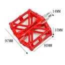 SCUDGOOD Aluminum Alloy Bicycle Bike Pedals Two Bearings Multicolor