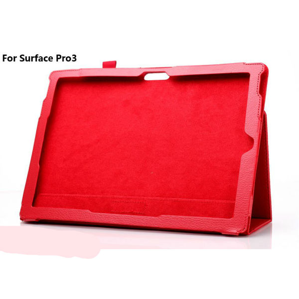 Folding Stand PU Leather Case Cover For Microsoft Surface Pro3 Tablet