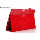 Folding Stand PU Leather Case Cover For Microsoft Surface Pro3 Tablet