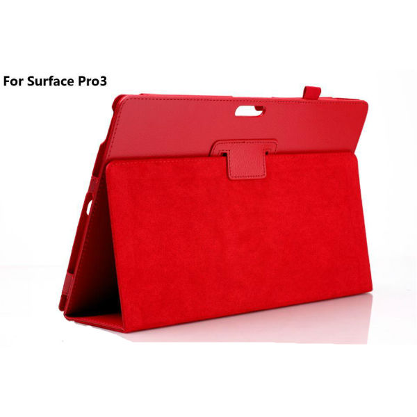 Folding Stand PU Leather Case Cover For Microsoft Surface Pro3 Tablet
