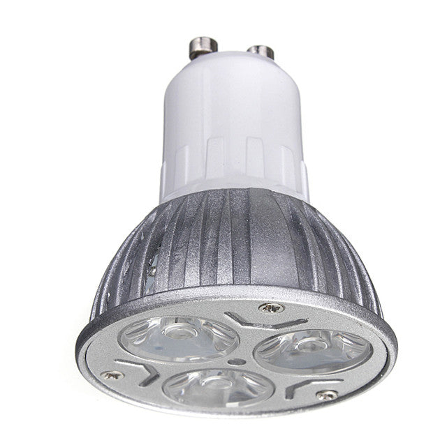 GU10 3W AC 220V 3 LEDs Red/Yellow/Blue/Green LED Spotlight Bulbs