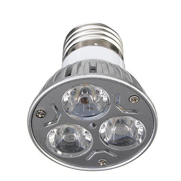 E27 3W AC 220V 3 LEDs Red/Yellow/Blue/Green LED Spotlight Bulbs