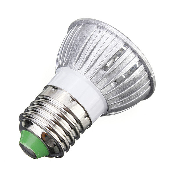 E27 3W AC 220V 3 LEDs Red/Yellow/Blue/Green LED Spotlight Bulbs