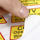 6PCS Car Taxi Sticker Signs Decal CCTV Operating In This Vehicle