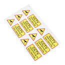 6PCS Car Taxi Sticker Signs Decal CCTV Operating In This Vehicle