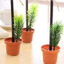 Lovely Green Plants Potted Shape Ballpoint Ball Pen