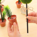 Lovely Green Plants Potted Shape Ballpoint Ball Pen