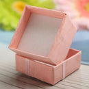 Bow Earring Ring Pendant Jewelry Display Gift Box Square Case