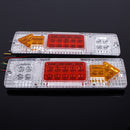 2Pcs 12V 19 LED Car Truck Trailer Tear Tail Stop Light Indicator Lamp