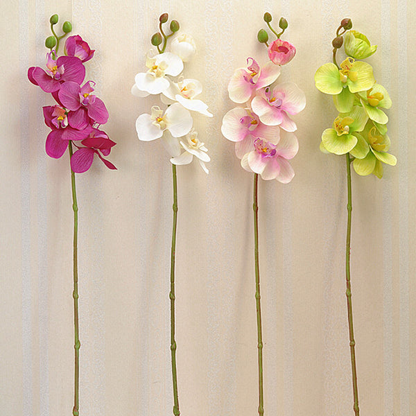 1pcs Artificial Silk Butterfly Orchid Flowers Wedding Home Decorations