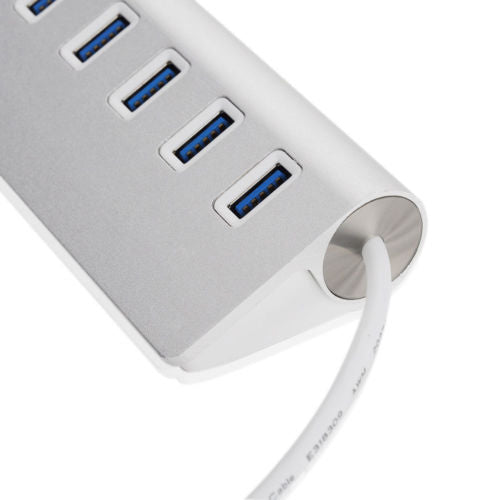 5Gbps Hi-Speed Aluminum USB 3.0 7-Port Splitter Hub Adapter