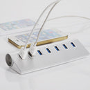 5Gbps Hi-Speed Aluminum USB 3.0 7-Port Splitter Hub Adapter