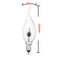 Pull Tail E14 3W Edison Bulb Candle Flame Bubble Yellow Light 220V