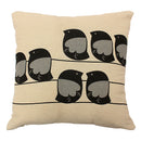 Retro Leaf Pillow Case Linen Cotton Cushion Cover Home Decor