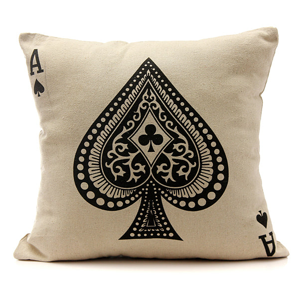 Retro Leaf Pillow Case Linen Cotton Cushion Cover Home Decor