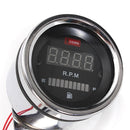 2 In 1 Motorcycle LED Digital Speedometer Tachometer Oil Fuel Gauge