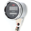 2 In 1 Motorcycle LED Digital Speedometer Tachometer Oil Fuel Gauge