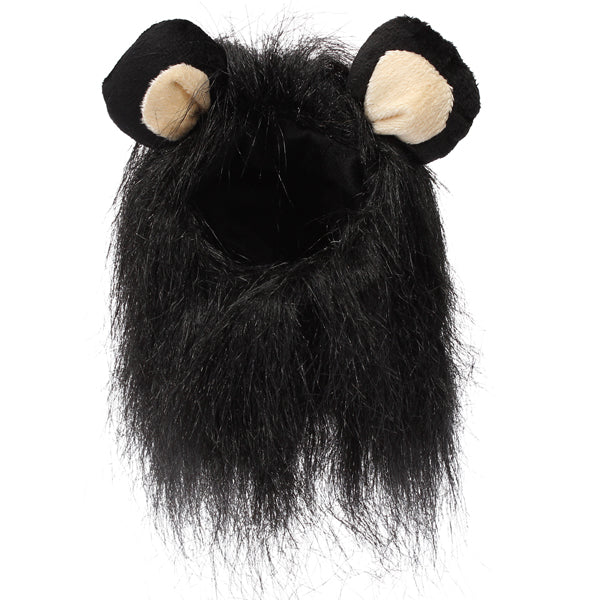 S Pet Dog Cat Artificial Lion Mane Wig Halloween Costume
