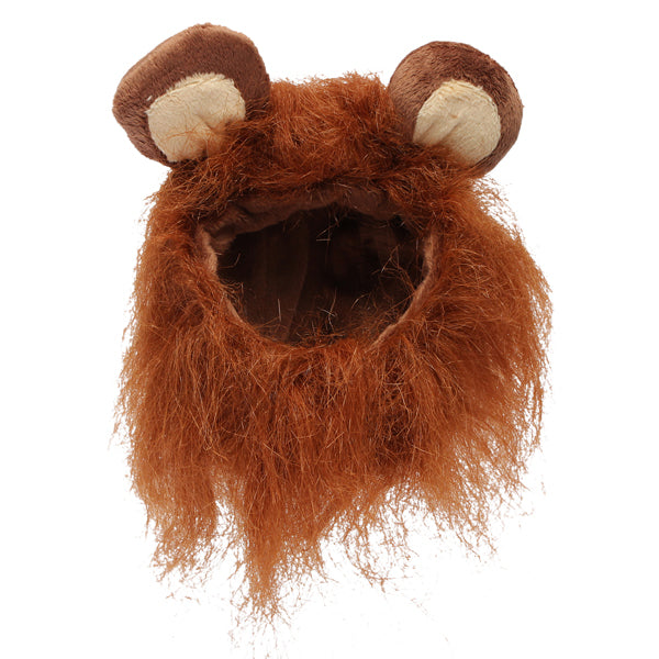 S Pet Dog Cat Artificial Lion Mane Wig Halloween Costume