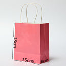 Colorful Kraft Paper Gift Bag Wedding Party Handle Paper Gift Bags