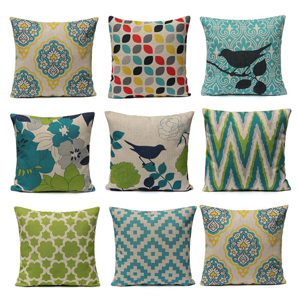 Fresh Style Pillow Cushion Linen Cotton Cushion Cover