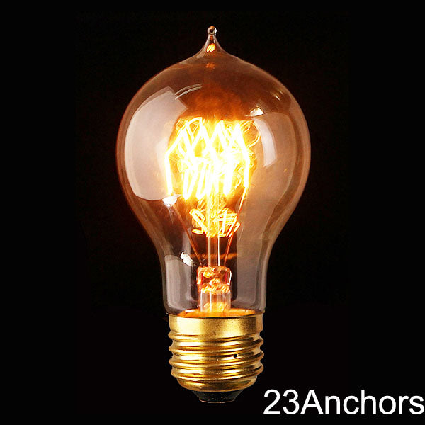 E27 110V/220V 40W A19 23 Anchors Edison Filament Incandescent Bulb